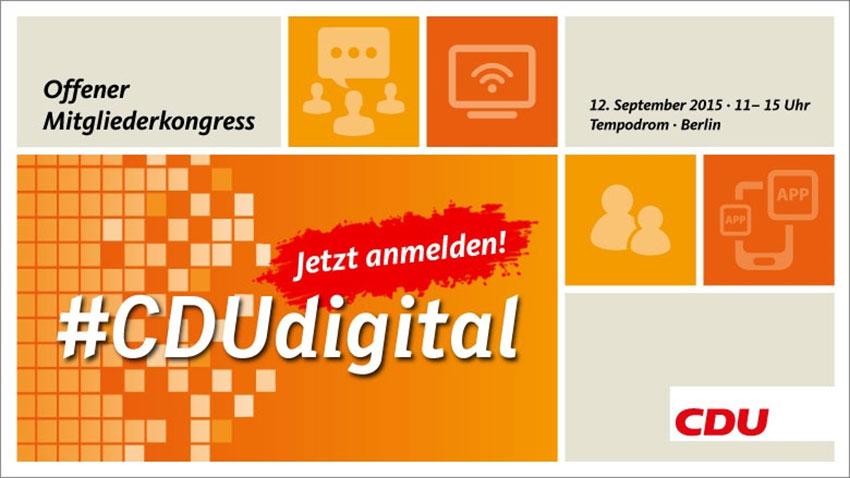 CDU Mitgliederkongress zur Digitalisierung