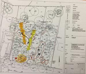 Lageplan: Waldspielplatz