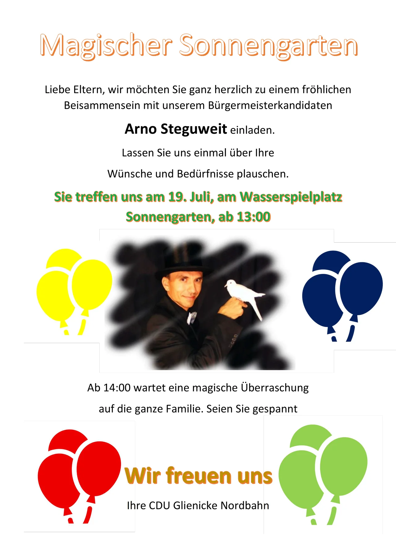 Einladung - Magischer Sonnengarten